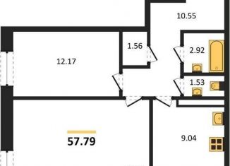 Продажа 2-комнатной квартиры, 57.8 м2, Воронеж, Левобережный район