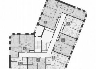 Продажа 2-ком. квартиры, 52.2 м2, Москва, улица Петра Кончаловского, 5, ЖК Шагал