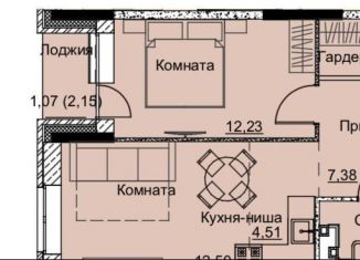 Продажа 1-комнатной квартиры, 44.6 м2, Ижевск