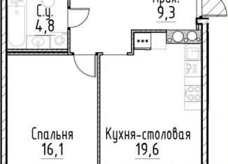 Продается 1-комнатная квартира, 49.8 м2, Санкт-Петербург, метро Площадь Восстания