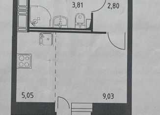 Продаю квартиру студию, 22.4 м2, Санкт-Петербург, Славянская улица, 8, ЖК Живи в Рыбацком