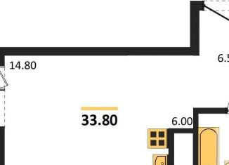 Продается однокомнатная квартира, 34.1 м2, Новосибирск, метро Маршала Покрышкина