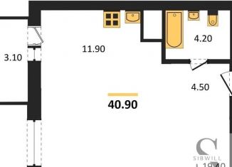 Продам 1-комнатную квартиру, 41.1 м2, Новосибирск, метро Маршала Покрышкина