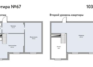 Квартира на продажу свободная планировка, 103 м2, Железноводск