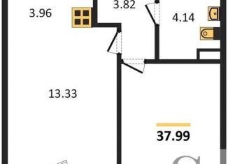 Продам 1-ком. квартиру, 38 м2, Новосибирск, улица Ясный Берег, 16, ЖК Ясный Берег