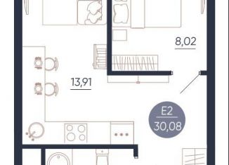 Продажа 1-комнатной квартиры, 30 м2, Тульская область
