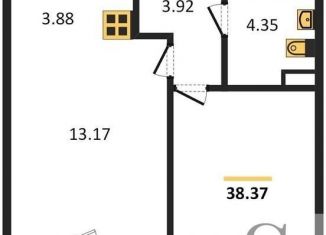 Продаю однокомнатную квартиру, 38.4 м2, Новосибирск, улица Ясный Берег, 16, ЖК Ясный Берег