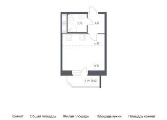 Продажа квартиры студии, 23.4 м2, Санкт-Петербург, Славянская улица, 8, метро Рыбацкое