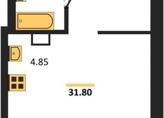 1-ком. квартира на продажу, 31.8 м2, Новосибирск, улица Королёва, 1Б, ЖК на Королёва