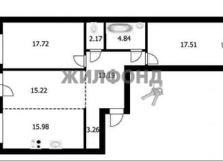 Продам 3-ком. квартиру, 93 м2, Новосибирск, ЖК Дом на Плановой, улица Дуси Ковальчук, 238