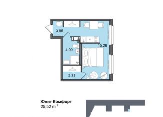 Продается квартира студия, 25.5 м2, Санкт-Петербург, метро Купчино, Витебский проспект, 99к1