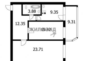 2-комнатная квартира на продажу, 68 м2, Новосибирск, улица Дуси Ковальчук, 238, ЖК Дом на Плановой