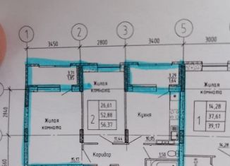 2-ком. квартира на продажу, 56.4 м2, Воронеж, ЖК Суворов-Сити