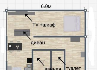 Сдаю в аренду однокомнатную квартиру, 36 м2, Калужская область, Первомайская улица, 2