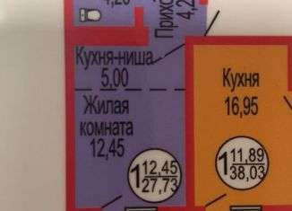 Продам квартиру студию, 26.1 м2, Оренбург, ЖК Дубки, улица Неплюева, 5