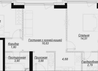 Продается двухкомнатная квартира, 64.7 м2, Москва, 1-й Сетуньский проезд, вл6, станция Кутузовская