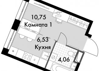 Продам квартиру студию, 21.3 м2, поселение Московский