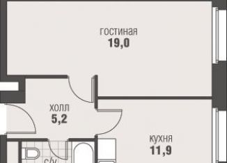 Продажа однокомнатной квартиры, 40.3 м2, деревня Румянцево, Киевское шоссе, 22-й километр, 6Вк3, ЖК Хоумсити