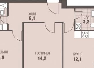 2-ком. квартира на продажу, 56.1 м2, деревня Румянцево, Киевское шоссе, 22-й километр, 6Вк5, ЖК Хоумсити