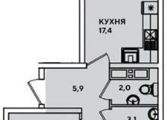 Продается 2-ком. квартира, 60 м2, Краснодар, ЖК Парк Победы, улица Героя Пешкова, 14к2