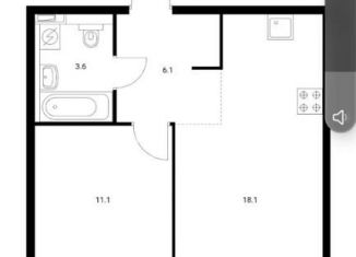Сдам однокомнатную квартиру, 39 м2, Люберцы, улица 8 Марта, 12к2, ЖК Люберцы Парк