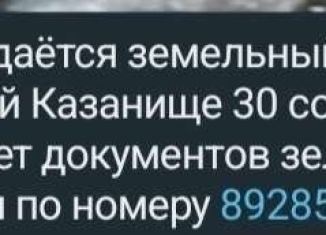 Продается участок, 30 сот., село Нижнее Казанище