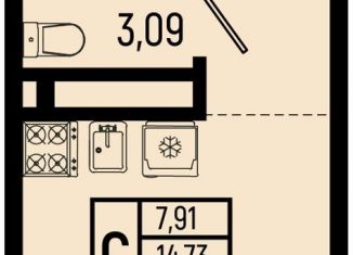 Продаю квартиру студию, 17 м2, село Небуг