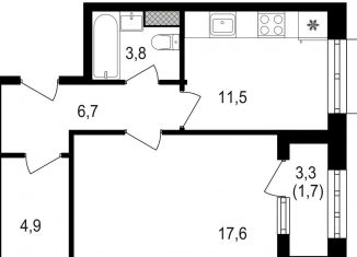 Продажа 1-комнатной квартиры, 46.2 м2, Москва, Михалковская улица, 48с8, ЖК Михалковский