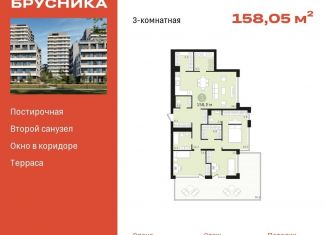 Продается трехкомнатная квартира, 158.1 м2, Новосибирск, жилой комплекс Авиатор, 2