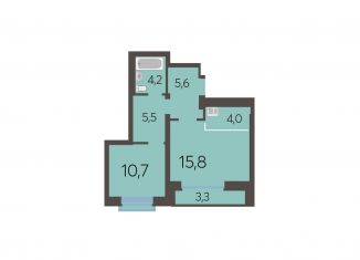 Продается 2-комнатная квартира, 47.5 м2, Новосибирск, ЖК Академия, улица Шевченко, 19/1к2