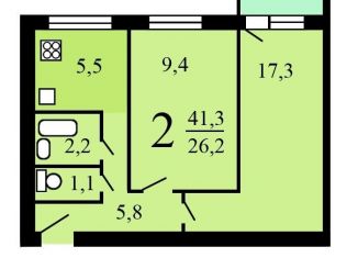 Продается двухкомнатная квартира, 45 м2, Москва, Малая Черкизовская улица, метро Преображенская площадь