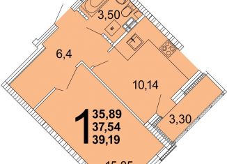 Продажа 1-ком. квартиры, 38.8 м2, Екатеринбург, проспект Академика Сахарова, 27/2, ЖК Квартал Школьный