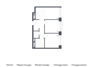 Продам двухкомнатную квартиру, 56.8 м2, Москва, жилой комплекс Новоданиловская 8, к1, Донской район