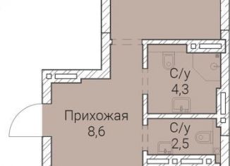 1-ком. квартира на продажу, 67.3 м2, Новосибирская область, Овражная улица, 2А