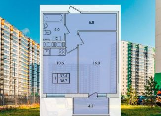 Продам 1-комнатную квартиру, 38.7 м2, Санкт-Петербург, проспект Ветеранов, муниципальный округ Дачное