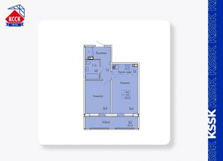 Однокомнатная квартира на продажу, 45.2 м2, Киров, ЖК Тимирязев, улица Тимирязева, 7