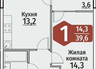 Продается 1-ком. квартира, 39.6 м2, Чебоксары, ЖК Олимп, улица Энергетиков, поз4