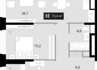 Продажа трехкомнатной квартиры, 73.4 м2, Владивосток, Фрунзенский район