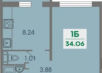 Продаю однокомнатную квартиру, 34.1 м2, Чебоксары, проспект Геннадия Айги, поз25, Ленинский район