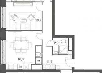 Продается 3-ком. квартира, 102 м2, Москва, проезд Серебрякова, 11-13к1, ЖК Сильвер