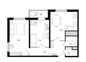 2-комнатная квартира на продажу, 54.6 м2, Ростов-на-Дону, ЖК Левенцовка Парк