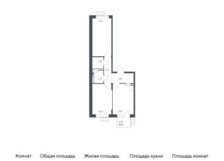 Продается двухкомнатная квартира, 57.6 м2, поселение Рязановское, ЖК Алхимово