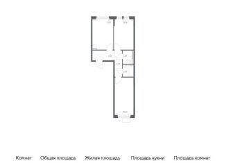 Продажа 2-ком. квартиры, 57.5 м2, Московская область