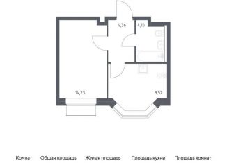 Продаю однокомнатную квартиру, 32.2 м2, Москва, станция Курьяново