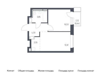 Продается 1-комнатная квартира, 34.7 м2, деревня Путилково