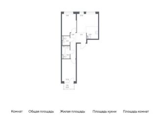 Продается двухкомнатная квартира, 60.7 м2, Санкт-Петербург, Советский проспект, 10, ЖК Живи в Рыбацком