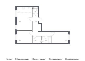 Продам двухкомнатную квартиру, 68.5 м2, Москва, проспект Куприна, 30к9