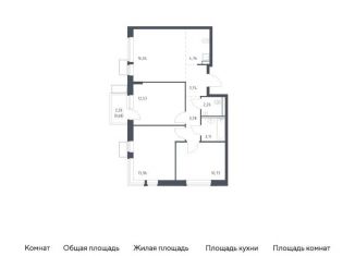 Продажа 3-ком. квартиры, 71.6 м2, посёлок Жилино-1, жилой комплекс Егорово Парк, к3.2