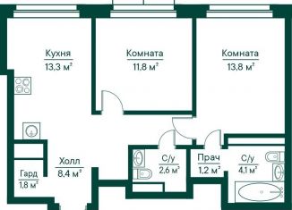 Продаю 2-комнатную квартиру, 57 м2, Самарская область