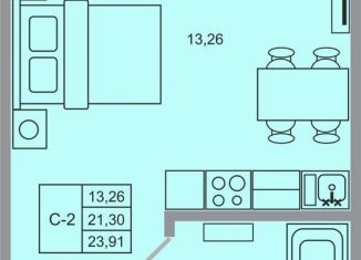 Продается квартира студия, 23.9 м2, поселок Бугры